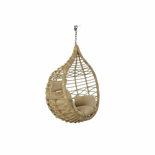 Висящ градински фотьойл DKD Home Decor Кафяв Бежов Светло