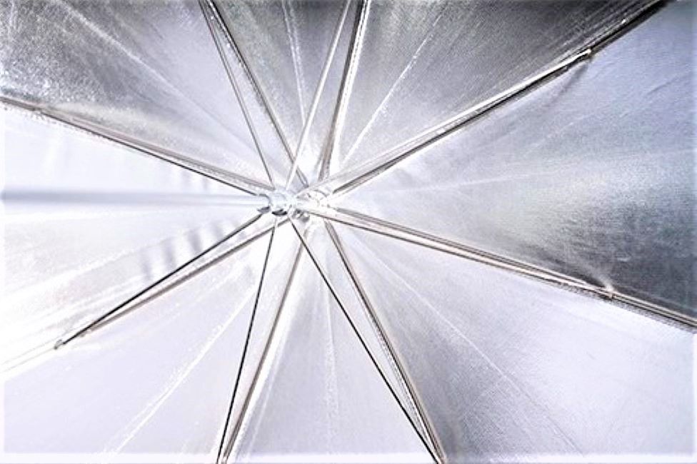 Отражателен чадър Visico - UB-003, 100cm, сребрист