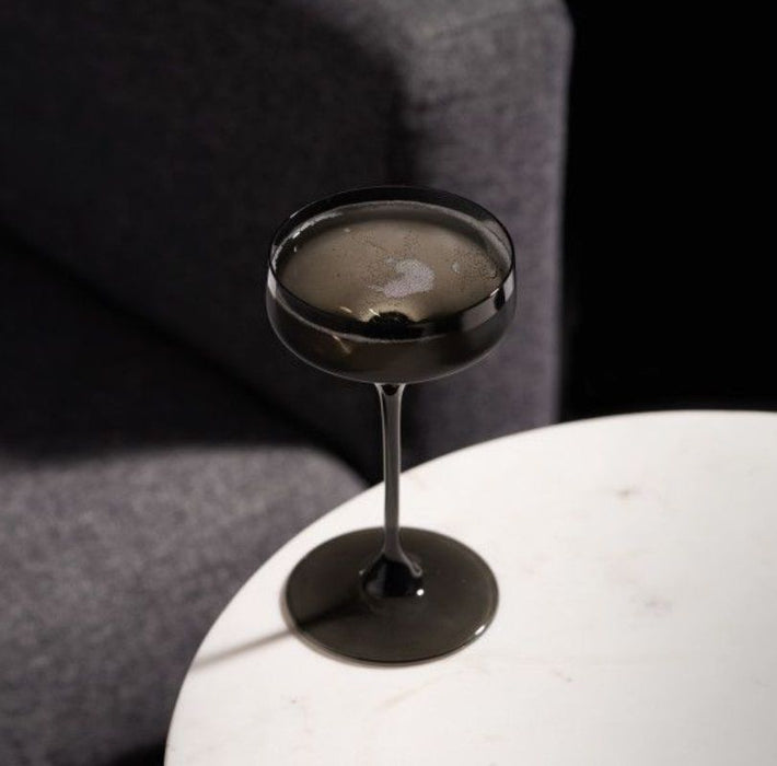 Комплект от 2 чаши за коктейли купе Viski - Nouveau, 192 ml, опушено сиво