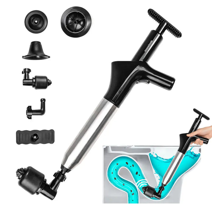 Високонапорен компресиран въздушен отпушвател с аксесоари