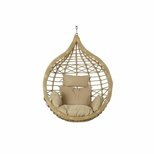 Висящ градински фотьойл DKD Home Decor Кафяв Бежов Светло