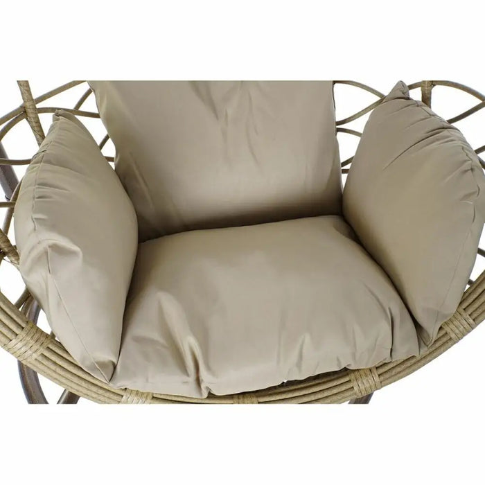Висящ градински фотьойл DKD Home Decor Кафяв Бежов Светло
