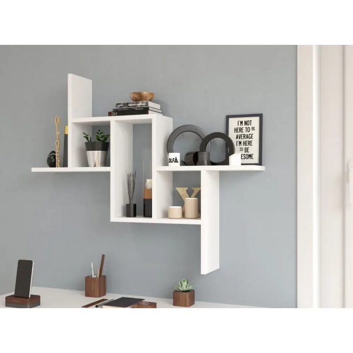 Висящ рафт FIESTA 85x15x73,5 см бял
