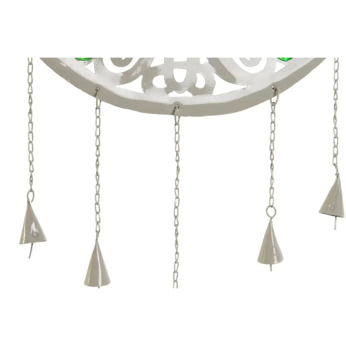 Висяща украса DKD Home Decor Дърво Син Бял Сив Розов 33 x 3