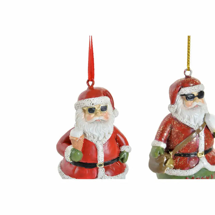 Висяща украса DKD Home Decor Коледа Смола (2 pcs) (4.5 x 3