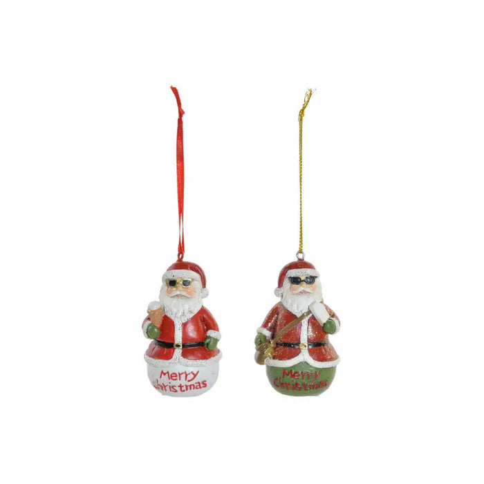 Висяща украса DKD Home Decor Коледа Смола (2 pcs) (4.5 x 3