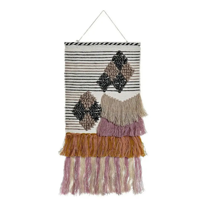 Висяща украса DKD Home Decor Юта Памук Вълна (46 x 2 x 110