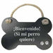 Висяща украса Magnet & Steel Bienvenido (si mi perro