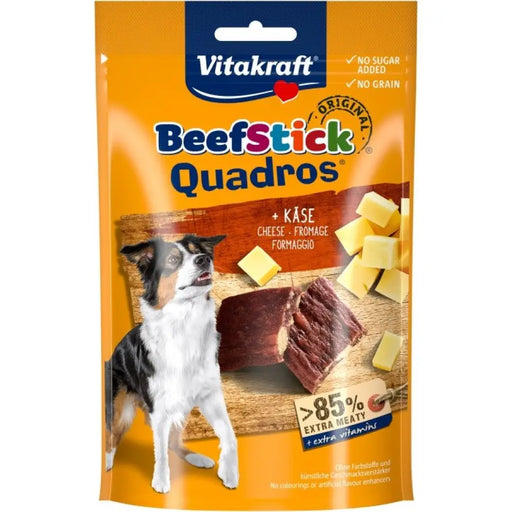 VITAKRAFT Beef Stick Quadros Cheese - лакомство за кучета