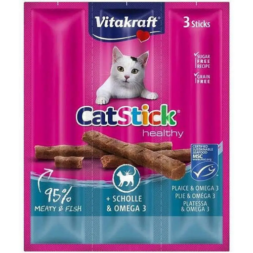 VITAKRAFT CatStick Mini с писия и Омега-3 - лакомства