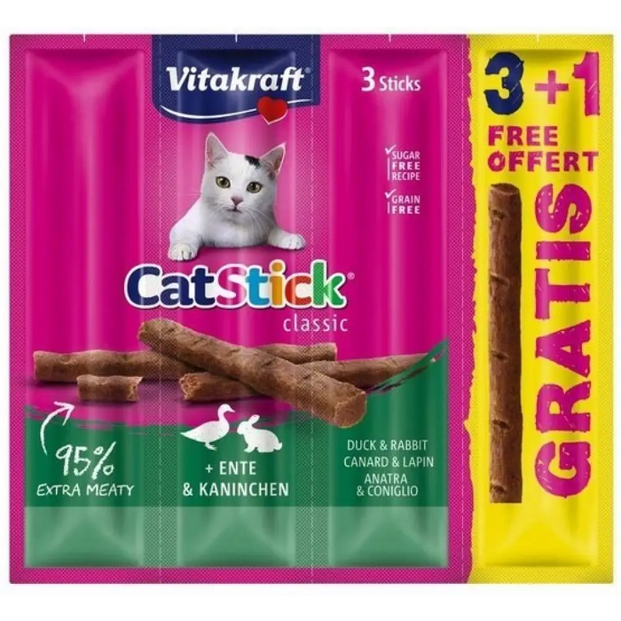 VITAKRAFT CatStick Патица със заек - котешки лакомства - 3