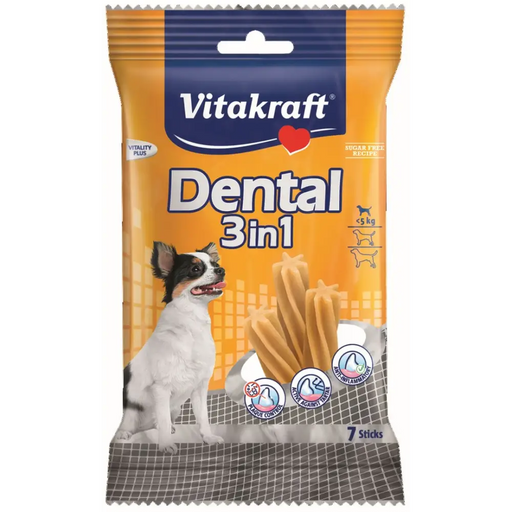 VITAKRAFT Dental 3in1 XS - лакомство за кучета - 70гр
