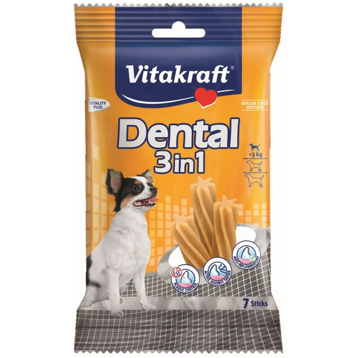 VITAKRAFT Dental 3in1 XS - лакомство за кучета - 70гр