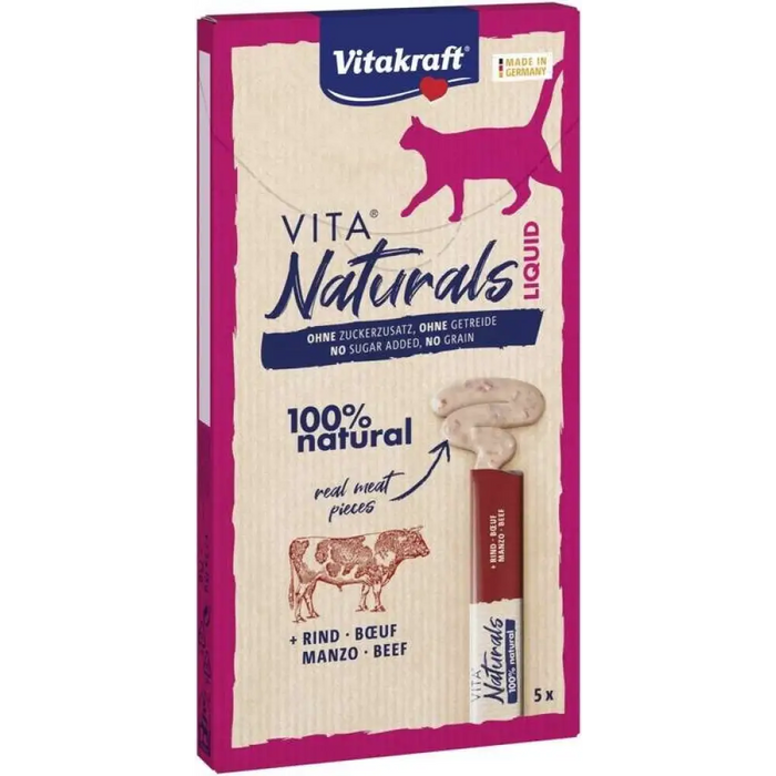 VITAKRAFT VITA NATURALS Течно телешко - лакомство за котки