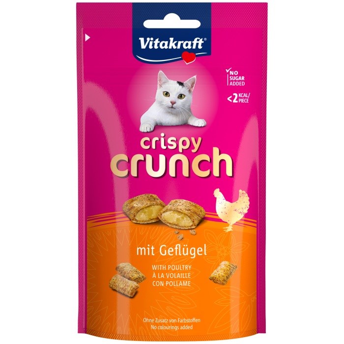 VITAKRAFT Crispy Crunch Poultry - котешки лакомства - 60гр