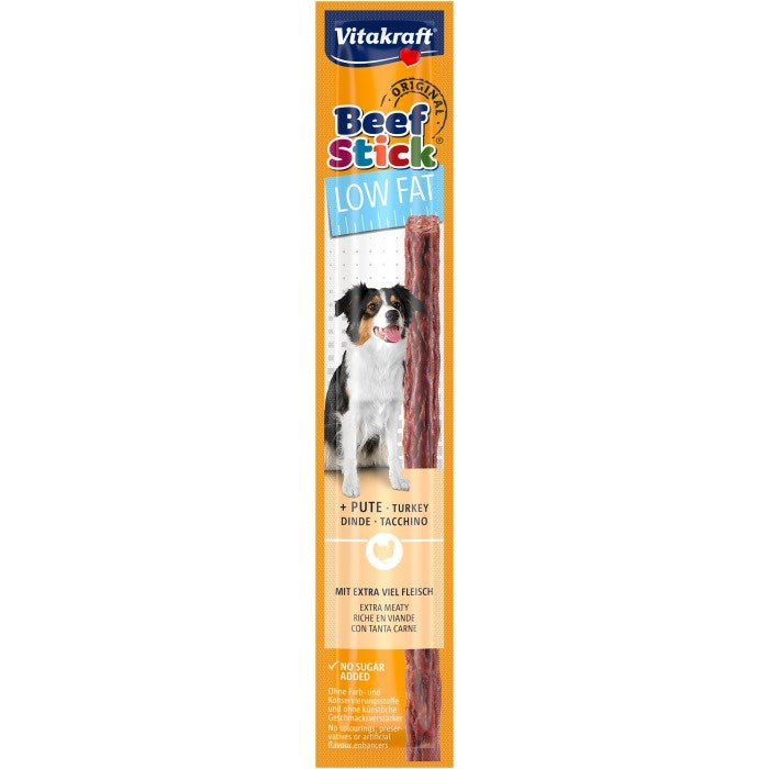 VITAKRAFT Beef Stick Low Fat с пуешко - лакомство за кучета - 12гр