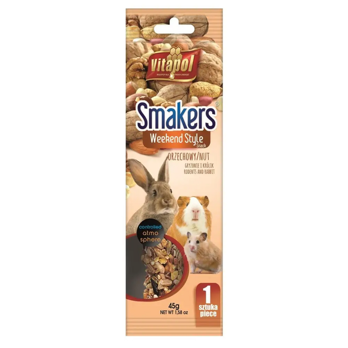 VITAPOL Smakers Weekend style Nutty - лакомство за гризачи