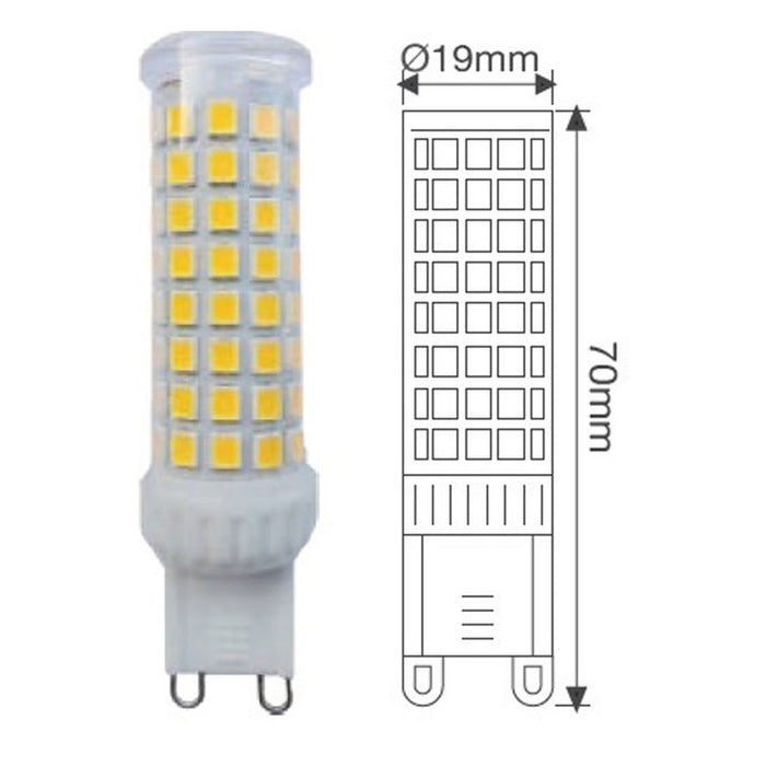 LED КРУШКА VITO G9 8W 6400K 1000LM КАПСУЛА