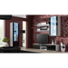 Витрина Cama SOHO S1 бял/черен гланц