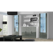 Витрина Cama SOHO S1 бял/сив гланц