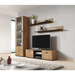 Витрина Cama SOHO S1 дъб левкас/черен
