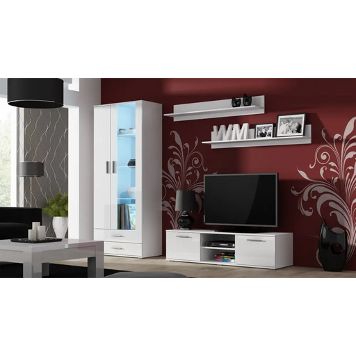 Витрина Cama SOHO S6 2D2S бяло/бял гланц