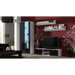 Витрина Cama SOHO S6 2D2S бял/черен гланц