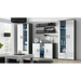 Витрина Cama SOHO S6 2D2S сиво/бял гланц