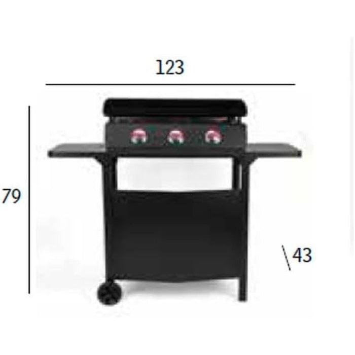 Маса за барбекю Vitrokitchen PGT335N