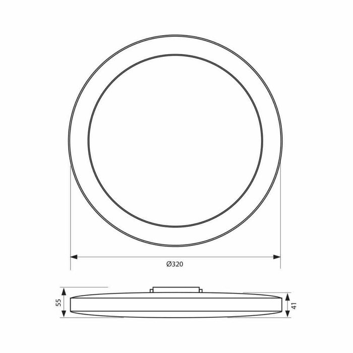 LED ПЛАФОН SIRI 24W 4000K IP44