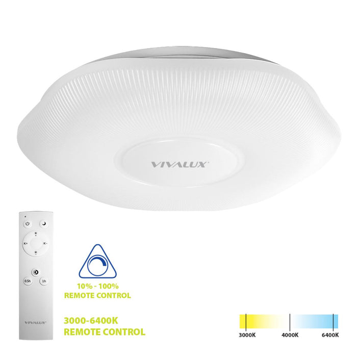 LED ПЛАФОН 60W 52CM CCT 5200LM ДИСТАНЦИОННО VIVALUX VIOLA
