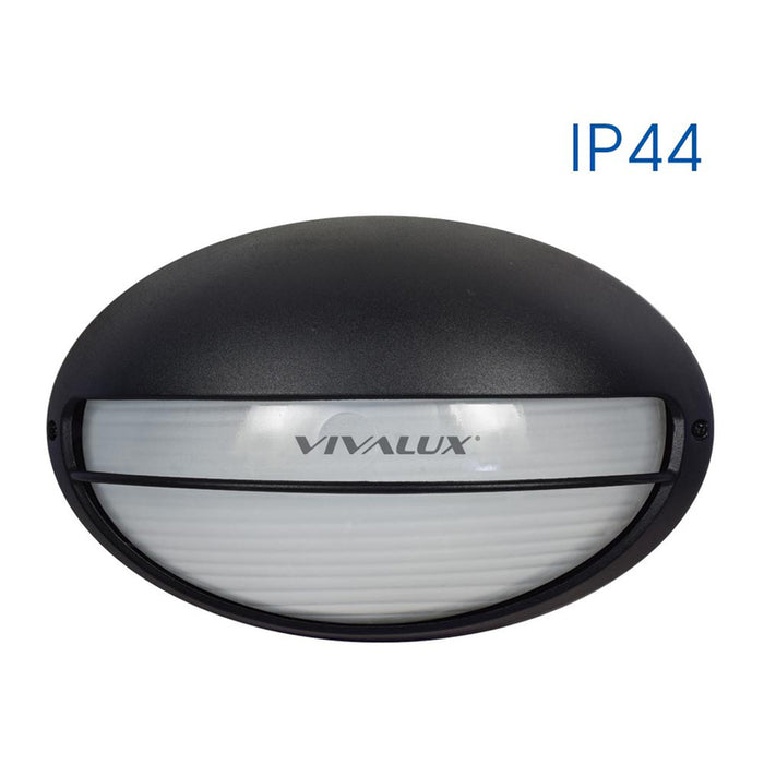 ГРАДИНСКИ АПЛИК E27 IP44 ЧЕРЕН VIVALUX PETRA