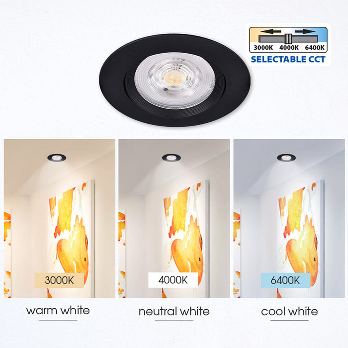 LED ЛУНА ЗА ВГРАЖДАНЕ 5W 3000К-6400К 350LM IP20 VIVALUX RAYA