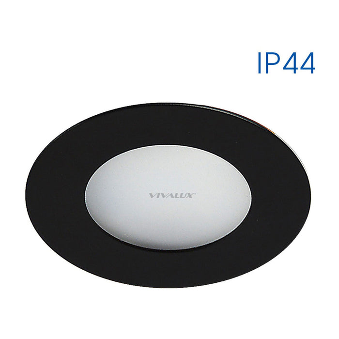 LED ЛУНА ЗА ВГРАЖДАНЕ 2W 4000K 150LM IP44 ЧЕРНА VIVALUX OLI