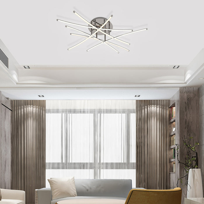 LED ПЛАФОН 40W 3000-6400K 3035LM 80CM ХРОМ VIVALUX ANETA