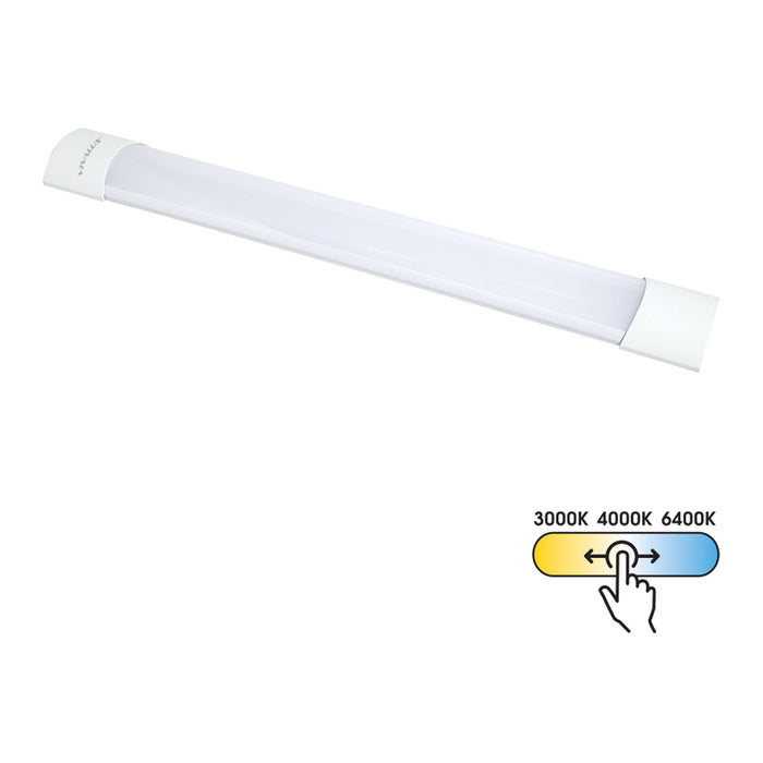 LED ЛИНЕЙНО ТЯЛО 20W 60CM 125° 2200LM CCT VIVALUX FLAT