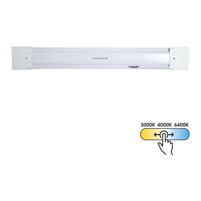 LED ЛИНЕЙНО ТЯЛО 20W 60CM 125° 2200LM CCT VIVALUX FLAT
