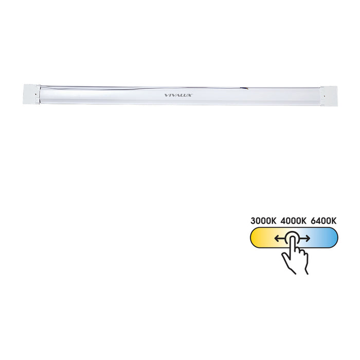 LED ЛИНЕЙНО ТЯЛО 40W 120CM 125° 4400LM CCT VIVALUX FLAT