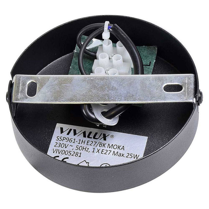 ПЕНДЕЛ 1ХЕ27 20CM ЧЕРЕН VIVALUX MOKA