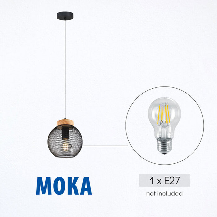 ПЕНДЕЛ 1ХЕ27 20CM ЧЕРЕН VIVALUX MOKA