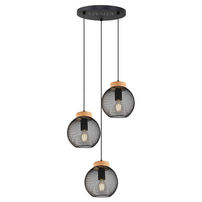 ПЕНДЕЛ 3ХЕ27 44CM ЧЕРЕН VIVALUX MOKA