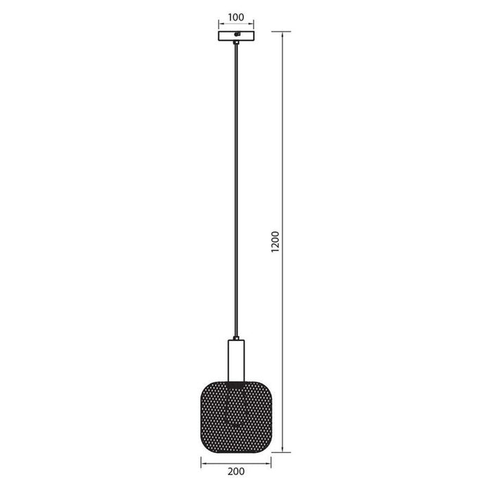 ПЕНДЕЛ 1ХЕ27 20CM БЕЖОВ VIVALUX ELINOR