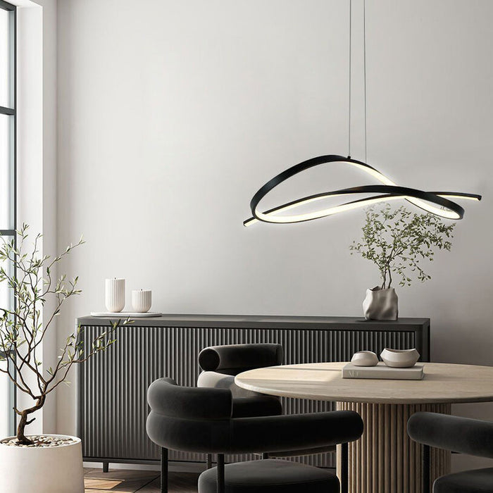LED ПЕНДЕЛ 40W CCT 1280LM ЧЕРЕН VIVALUX MIRAGE-P