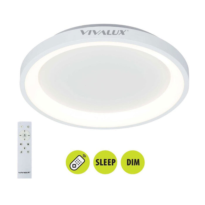 LED ПЛАФОН 60W CCT 3290LM ДИСТАНЦИОННО БЯЛ VIVALUX ALEXA-C