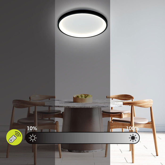 LED ПЛАФОН 60W CCT 2919LM ДИСТАНЦИОННО ЧЕРЕН VIVALUX ALEXA-C