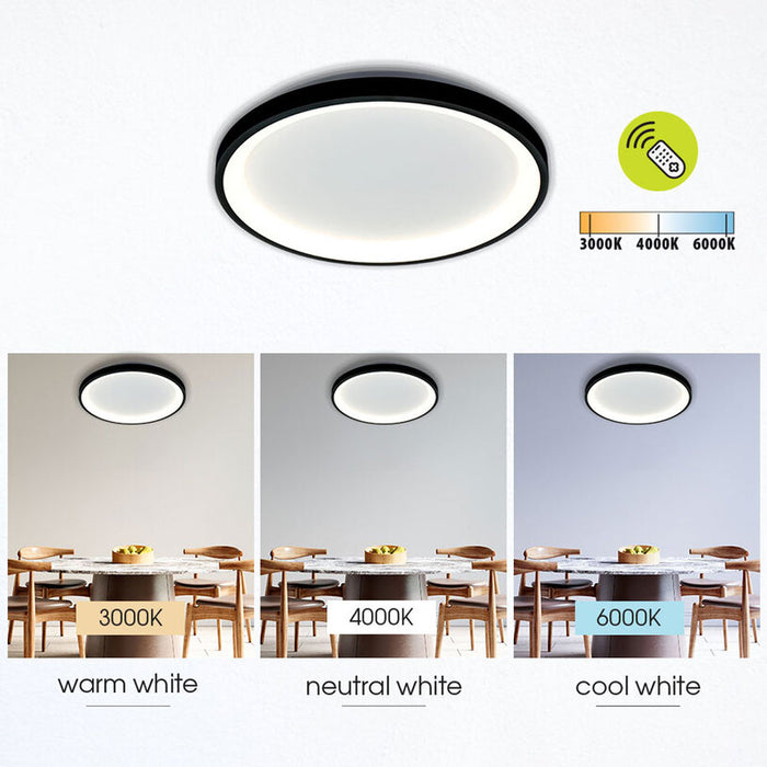 LED ПЛАФОН 60W CCT 2919LM ДИСТАНЦИОННО ЧЕРЕН VIVALUX ALEXA-C