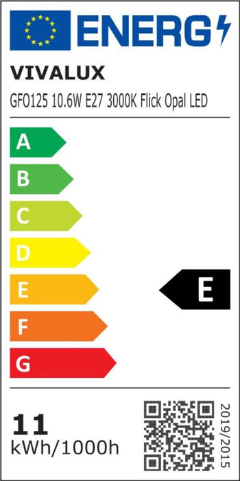 LED ФИЛАМЕНТ ЛАМПА GFO125, 230V, ТОПЛО Б