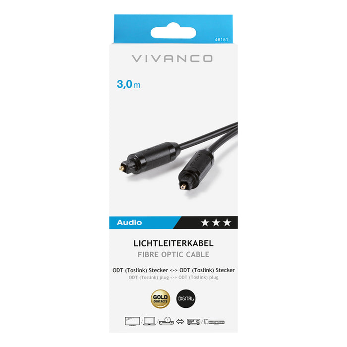 Кабел VIVANCO 46151 ODT TOSLINK 3M