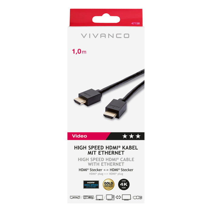 Кабел VIVANCO HDMI 47158 1M