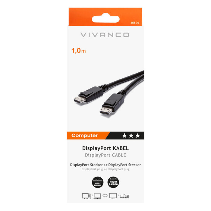Кабел VIVANCO DISPLAYPORT 1 m 45520